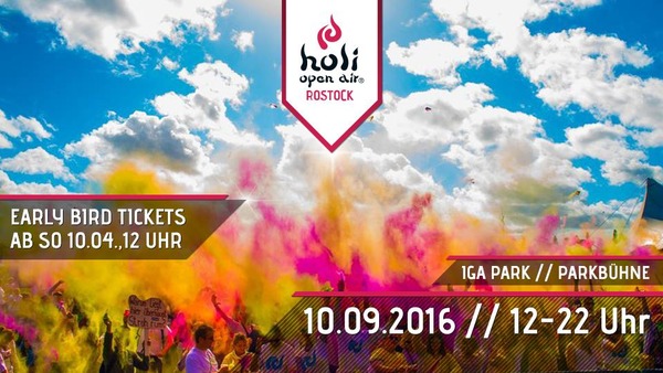 Party Flyer: Holi Open Air Rostock 2016 am 10.09.2016 in Rostock