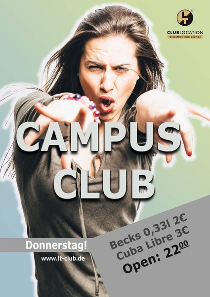 Party Flyer: LT Campus Club am 25.08.2016 in Rostock