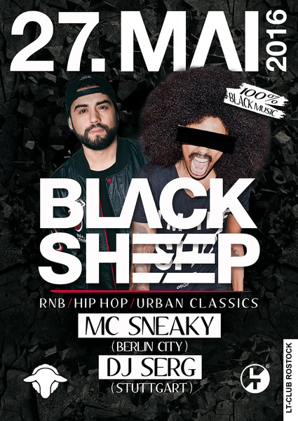 Party Flyer: Black Sheep am 26.08.2016 in Rostock