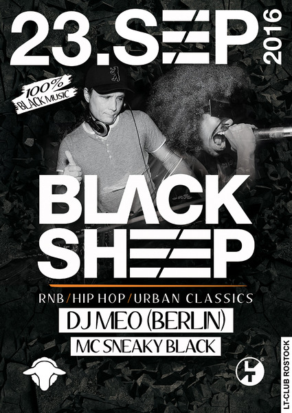 Party Flyer: Black Sheep am 23.09.2016 in Rostock