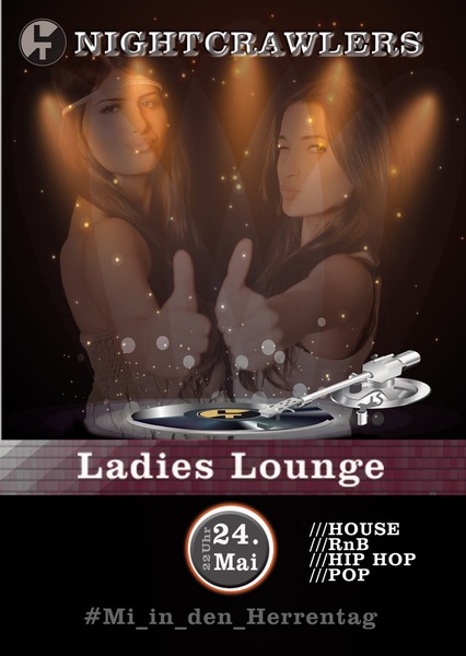 Party Flyer: Nightcrawlers prs. Ladies Lounge in den Herrentag! am 24.05.2017 in Rostock