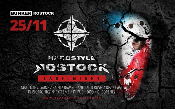 Party Flyer: Hardstyle Rostock Labelnight am 25.11.2017 in Rostock