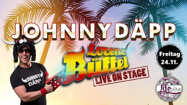 Party Flyer: Mr. Johnny Dpp - Lorenz Bffel live / Mallorca Schlager Party am 24.11.2017 in Rostock