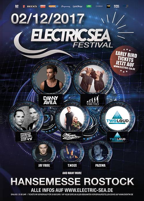 Party Flyer: Electric Sea Festival 2017 am 02.12.2017 in Rostock