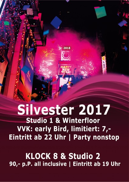 Party Flyer: Die Silvesterfete  am 31.12.2017 in Rostock