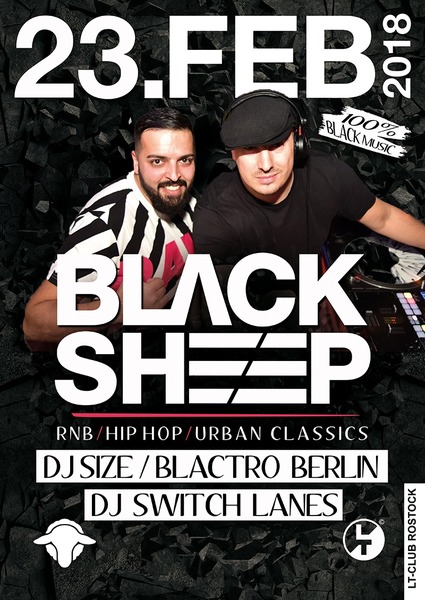 Party Flyer: Black Sheep  Premium Night! am 23.02.2018 in Rostock